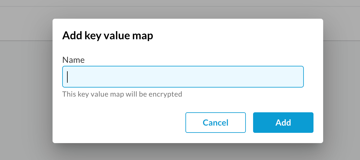 Add Key value map