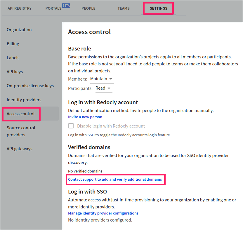 Add or verify domains