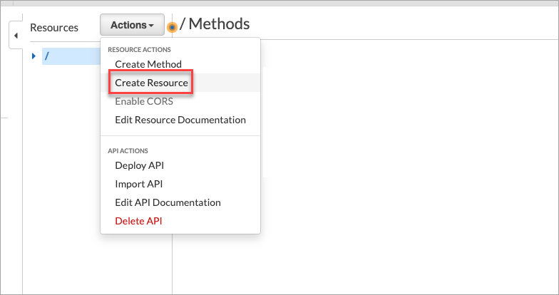 AWS API gateway proxy setup