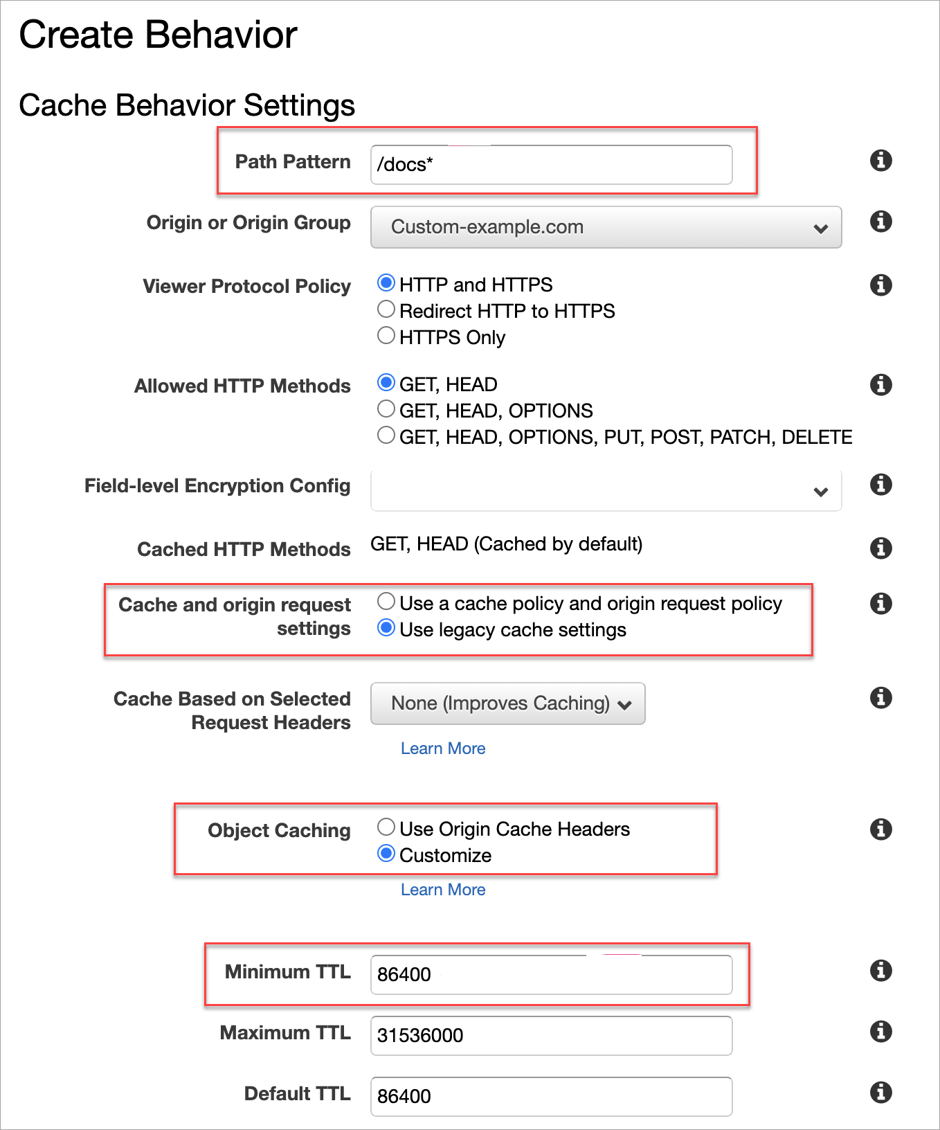 AWS CloudFront setup