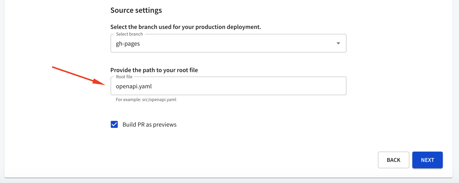 Root file path