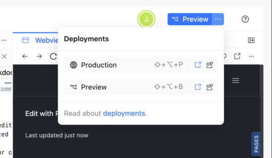 Deployments preview