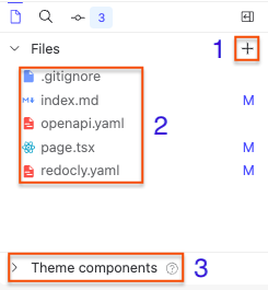 Screenshot of the Files tab in Reunite editor