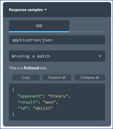 examples response