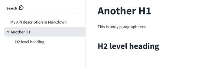 headings in info description with group expansion