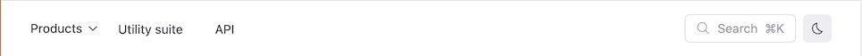 Screenshot of a project page's navigation bar