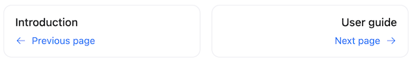 Screenshot of a project page's navigation buttons