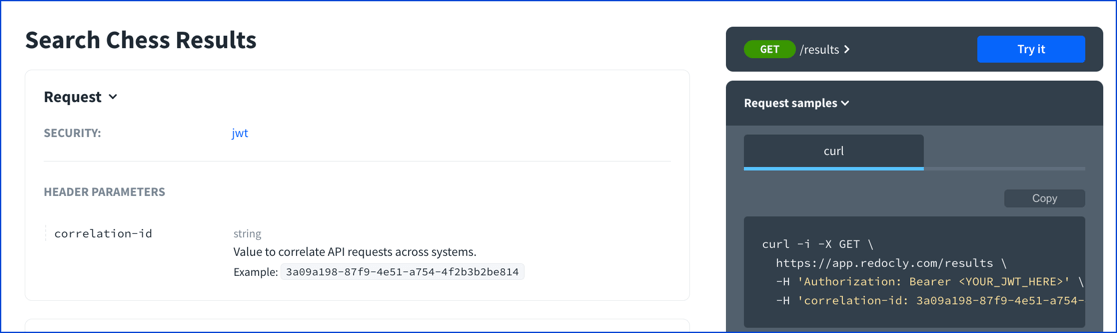 parameter headers description