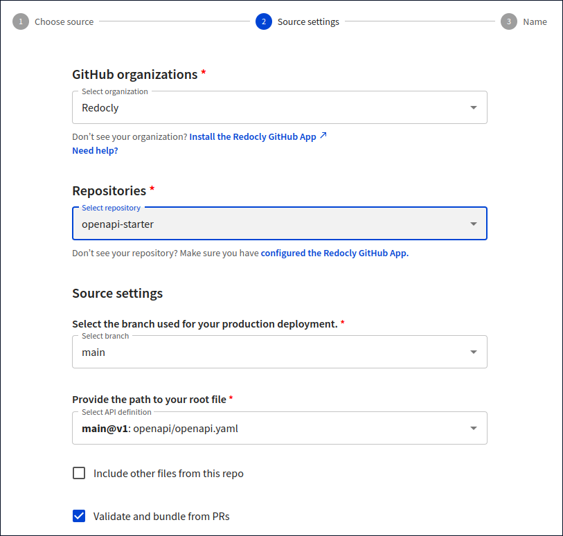 Source configuration dialog