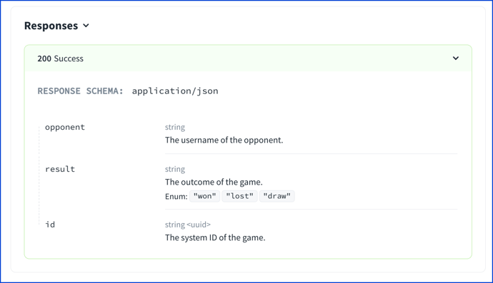 Response content chess result