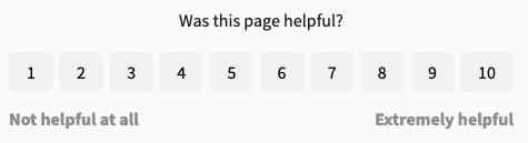 Scale feedback form