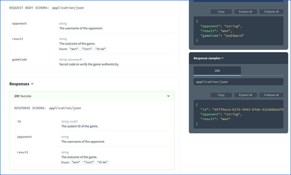 schema readOnly and writeOnly