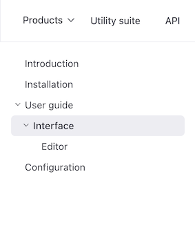 Screenshot of a project page's sidebar