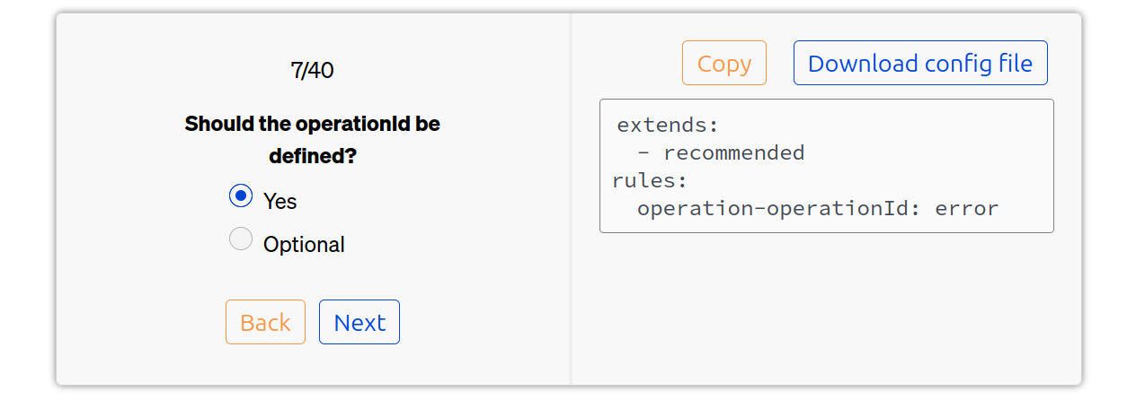 OperationID is required