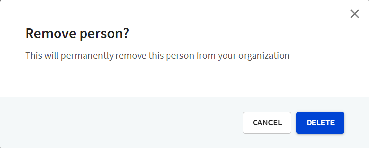 Remove person